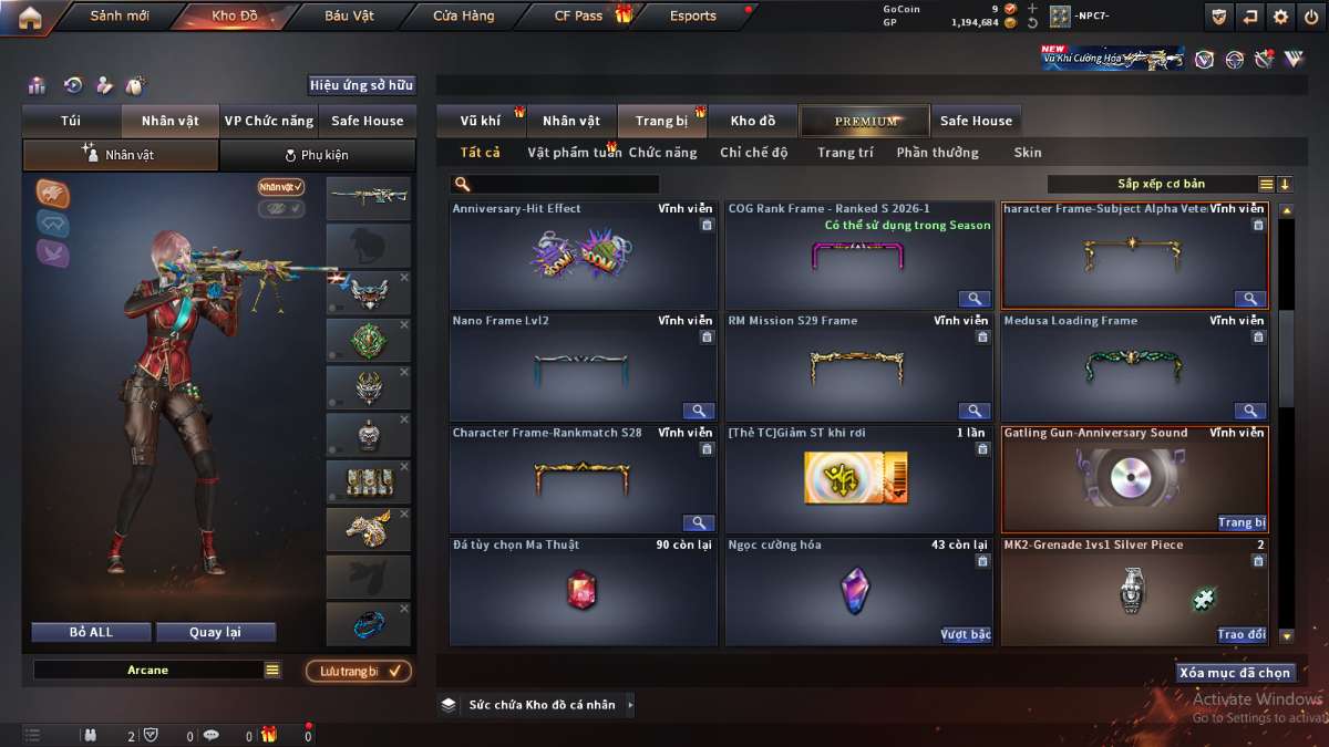 shop acc cf uy tin gia re